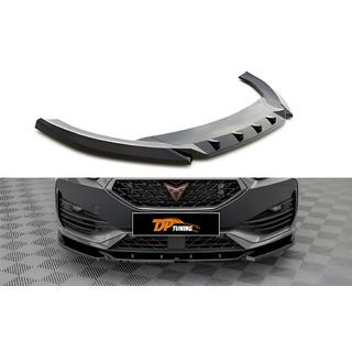 DPT främre läppspoiler (för Cupra, svart högglans) Seat Leon 2020–
