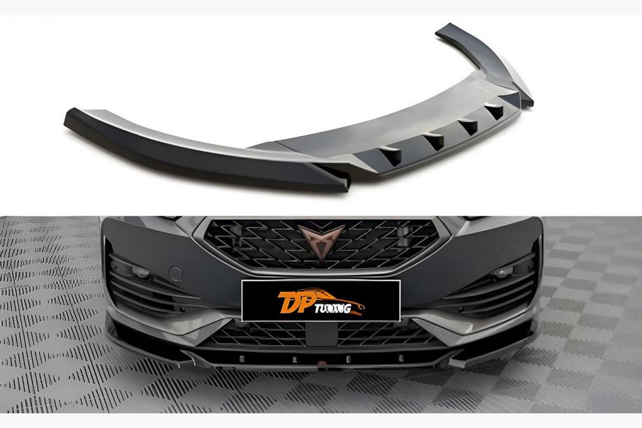 Seat Leon 2020– DPT främre läppspoiler (för Cupra, svart högglans) Image