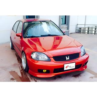Främre lipspoiler DPT V-2 (glanssvart) Honda Civic 1995–2001 foto 2