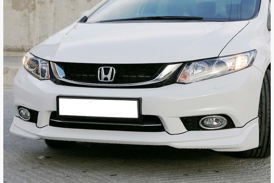 Honda Civic Sedan IX 2011–2016 Främre läppspoiler till stötfångare DPT (för lackering) Image