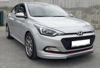 Hyundai I-20 2014–2020 DPT främre stötfångarläpp (svart högglans) foto 1