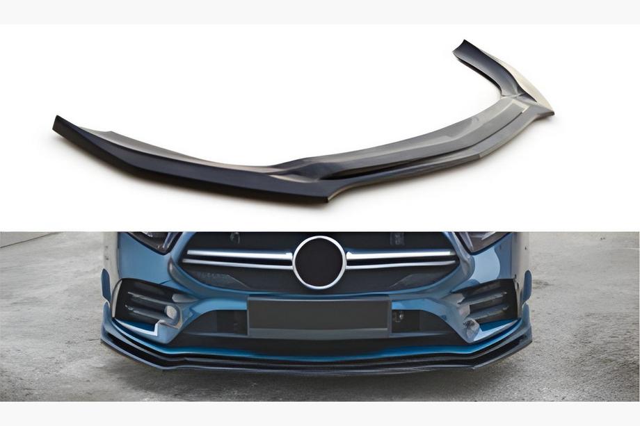 Mercedes A-class W177 2018– Främre lipspoiler DPT V-2 (glanssvart) Image