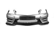 Mercedes C-klass W204 2007–2015 Frontläpp till stötfångare DPT V2 (2011-2015, glanssvart) foto 3
