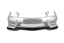 Mercedes C-klass W204 2007–2015 Frontläpp till stötfångare DPT V2 (2011-2015, glanssvart) foto 2