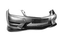 Mercedes C-klass W204 2007–2015 Frontläpp till stötfångare DPT V2 (2011-2015, glanssvart) foto 11