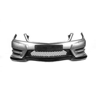 Frontläpp till stötfångare DPT V2 (2011-2015, glanssvart) Mercedes C-klass W204 2007–2015 foto 3