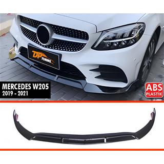 DPT frontläpp till stötfångare (2019-2021, endast för AMG-Line, svart högglans) Mercedes C-сlass W205 2014–2021 foto 2