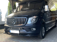Mercedes Sprinter W906 2006–2018 DPT främre stötfångarläpp (svart högglans) foto 5