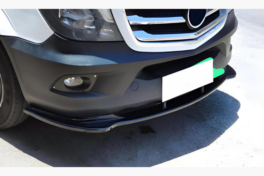 Mercedes Sprinter W906 2006–2018 DPT främre stötfångarläpp (svart högglans) Image