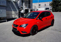 Seat Ibiza 2010–2017 Frontlip spoiler DPT V-1 (svart högblank) foto 2