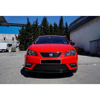 Frontlip spoiler DPT V-1 (svart högblank) Seat Ibiza 2010–2017 foto 1