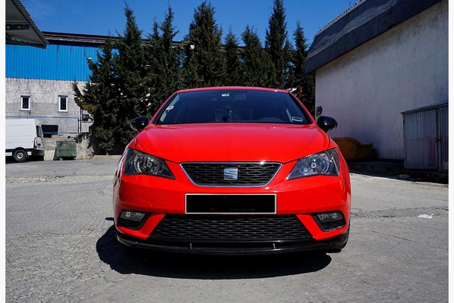 Seat Ibiza 2010–2017 Frontlip spoiler DPT V-1 (svart högblank) Image