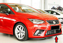 Seat Ibiza 2010–2017 Främre läppspoiler till stötfångare DPT V-4 (blank svart) foto 1