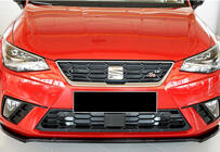 Seat Ibiza 2010–2017 Främre läppspoiler till stötfångare DPT V-4 (blank svart) foto 2