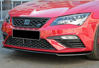Seat Leon 2013–2020 Främre läppspoiler DPT (Cupra, 2017-2020, blanksvart) foto 1