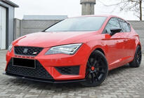 Seat Leon 2013–2020 Frontläpp / splitter DPT (Cupra, 2013-2016, svart högglans) foto 2