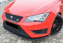 Seat Leon 2013–2020 Frontläpp / splitter DPT (Cupra, 2013-2016, svart högglans) foto 1