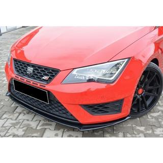 Frontläpp / splitter DPT (Cupra, 2013-2016, svart högglans) Seat Leon 2013–2020 foto 1