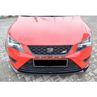 Frontläpp / splitter DPT (Cupra, 2013-2016, svart högglans) Seat Leon 2013–2020 foto 3