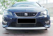 Seat Leon 2013–2020 Främre läppspoiler DPT V-2 (2013-2016, blank svart) foto 2