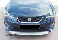 Seat Leon 2013–2020 Främre läppspoiler DPT V-2 (2013-2016, blank svart) foto 3