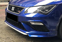 Seat Leon 2013–2020 Främre läppspoiler DPT V-1 (2017-2020, svart högglans) foto 3