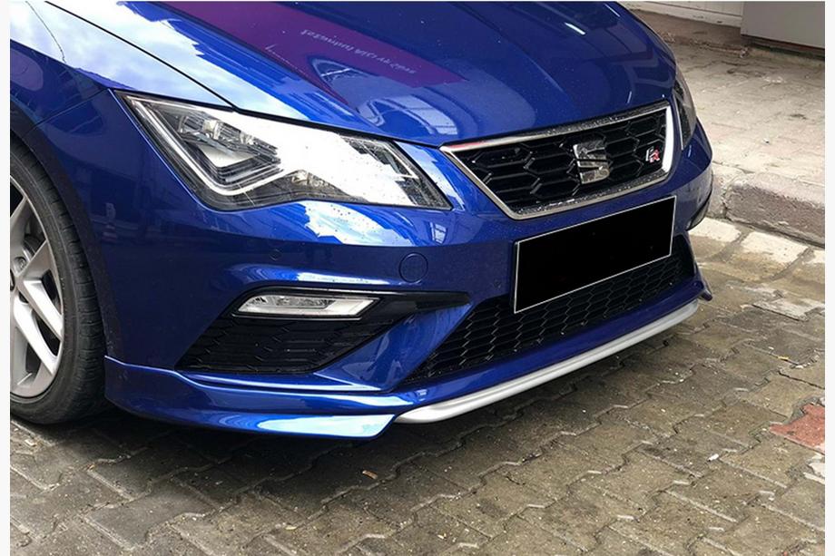 Seat Leon 2013–2020 Främre läppspoiler DPT V-1 (2017-2020, svart högglans) Image