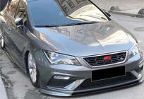 Seat Leon 2013–2020 DPT V-2 frontläppspoiler (2017-2020, svart högglans) foto 1