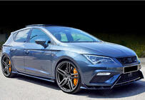 Seat Leon 2013–2020 Frontläpp DPT V-3 (2017-2020, blanksvart) foto 5