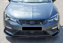 Seat Leon 2013–2020 Frontläpp DPT V-3 (2017-2020, blanksvart) foto 3