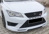 Seat Leon 2013–2020 Frontlip spoiler DPT V-5 (2017-2020, svart högglans) foto 1