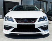 Seat Leon 2013–2020 DPT V-3 främre frontläpp (2013-2016, blanksvart) foto 2