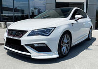 Seat Leon 2013–2020 DPT V-3 främre frontläpp (2013-2016, blanksvart) foto 3