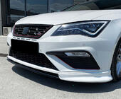 Seat Leon 2013–2020 DPT V-3 främre frontläpp (2013-2016, blanksvart) foto 1