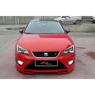 Frontlip DPT V-4 (2013-2016, svart högglans) Seat Leon 2013–2020