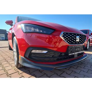 Främre stötfångarläpp spoiler DPT V-1 (blank svart) Seat Leon 2020–