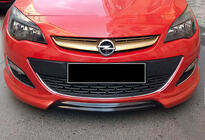 Opel Astra J 2009–2015 Frontlip spoiler DPT V-1 (svart högblank) foto 1