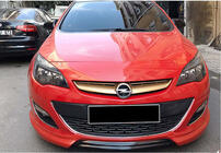 Opel Astra J 2009–2015 Frontlip spoiler DPT V-1 (svart högblank) foto 2