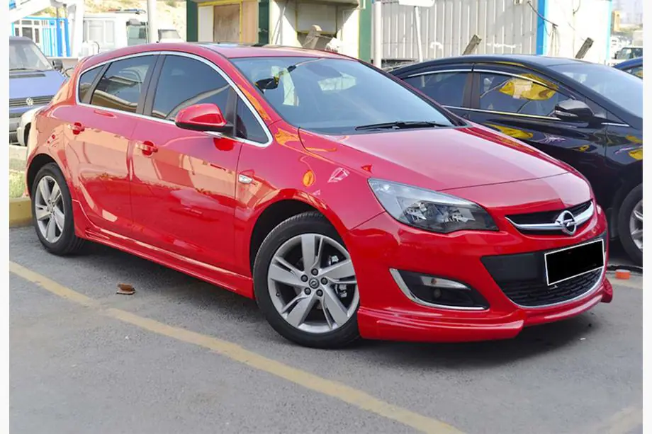Opel Astra J 2009–2015 Främre läppspoiler DPT V-3 (för lackering) Foto 1