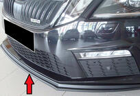 Skoda Octavia III A7 2013–2019 Främre läppspoiler DPT V-2 (2017-2019 RS, svart högglans) foto 1