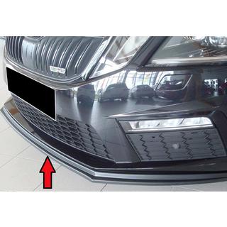 Främre läppspoiler DPT V-2 (2017-2019 RS, svart högglans) Skoda Octavia III A7 2013–2019 foto 1