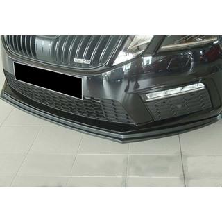 Främre läppspoiler DPT V-2 (2017-2019 RS, svart högglans) Skoda Octavia III A7 2013–2019 foto 3