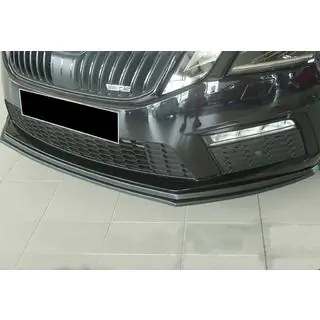 Främre läppspoiler DPT V-2 (2017-2019 RS, svart högglans) Skoda Octavia III A7 2013–2019 foto 3