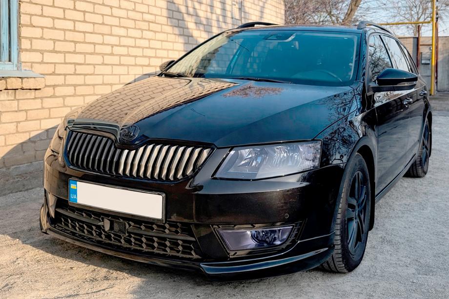 Skoda Octavia III A7 2013–2019 Frontläppspoiler DPT V-1 (2013-2017, för lackering) Image