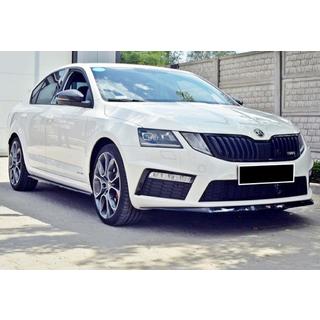 DPT V-3 frontlip (2013-2017 RS, blanksvart) Skoda Octavia III A7 2013–2019 foto 2