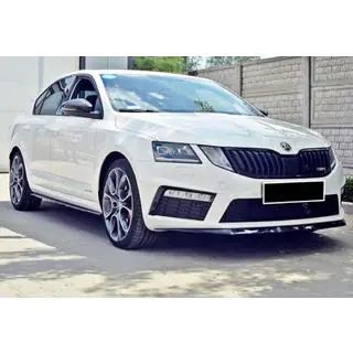 DPT V-3 frontlip (2013-2017 RS, blanksvart) Skoda Octavia III A7 2013–2019 foto 2
