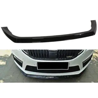 DPT V-3 frontlip (2013-2017 RS, blanksvart) Skoda Octavia III A7 2013–2019 foto 1