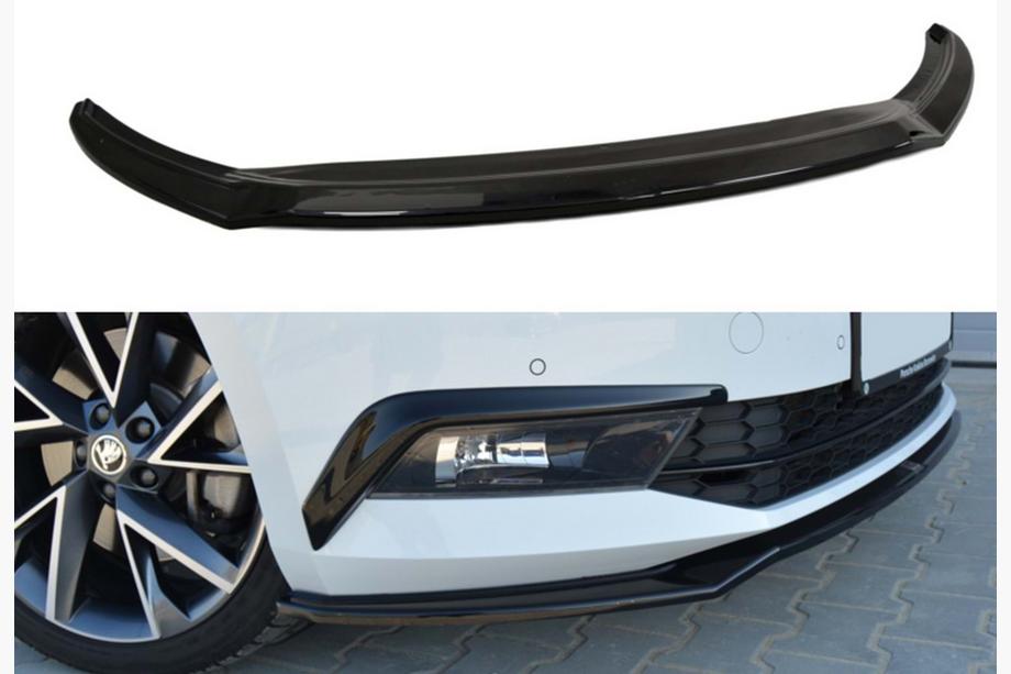 Skoda Superb 2015–2024 DPT V-2 frontläpp (2015-2020, blanksvart) Image