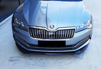 Skoda Superb 2015–2024 Främre läppspoiler till stötfångare DPT V-3 (2015-2020, blanksvart) foto 2