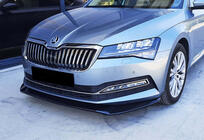 Skoda Superb 2015–2024 Främre läppspoiler till stötfångare DPT V-3 (2015-2020, blanksvart) foto 1